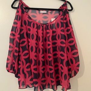 New York & Company 3/4 Sleeve Blouse Size Small -